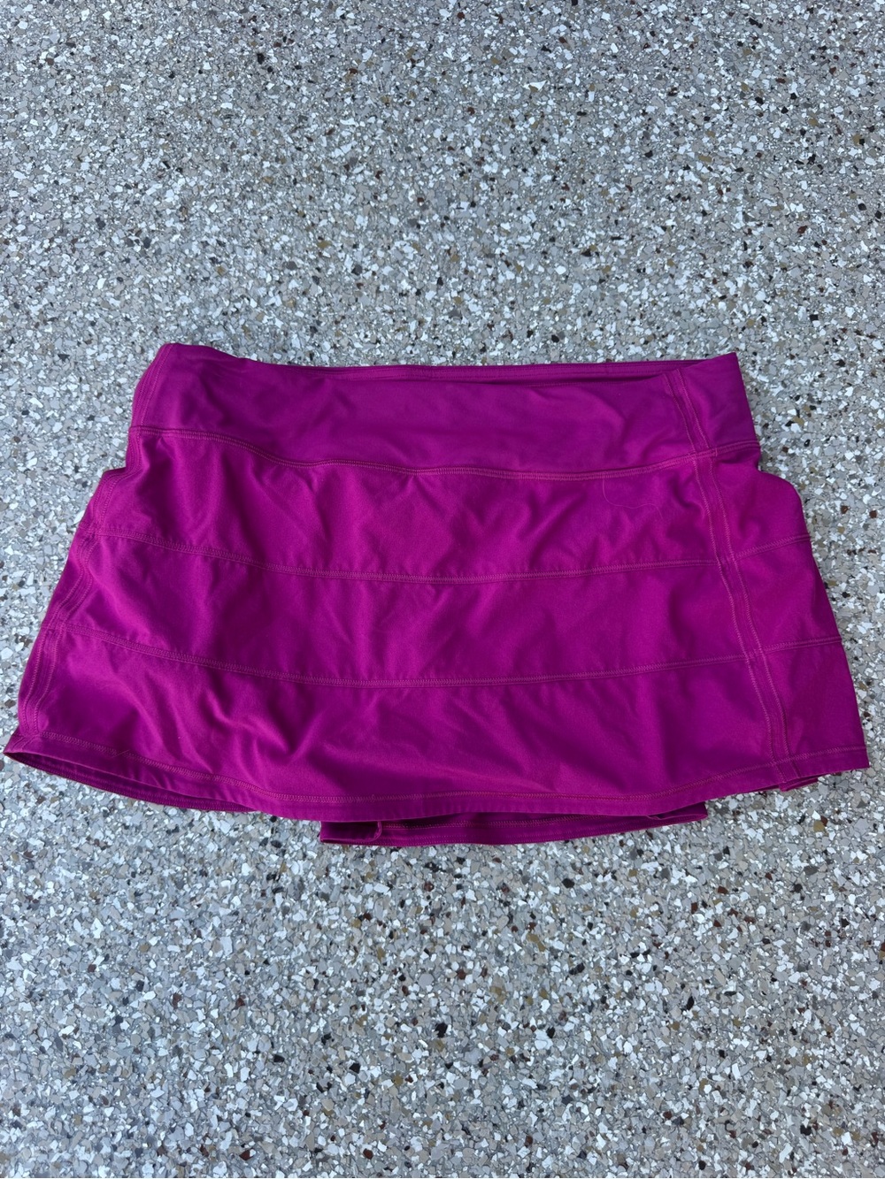 LuLuLemon Pace Rival Skirt Built In Shorts Mid Rise Magenta Athletic Women 10